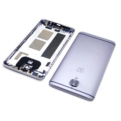 OnePlus 3 A3000 A3003 Akkudeckel Gehäuse Backcover Gehäuse Cover Housing Silver
