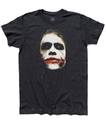 JOKER 1 THE DARK KNIGHT BATMAN Heat Ledger Bat Gotham Mens T-Shirt