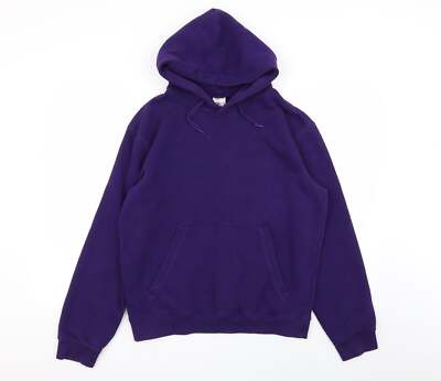 B&C Collection Herren Pullover Lila Rundhals Baumwollmischung Größe S - Unisex