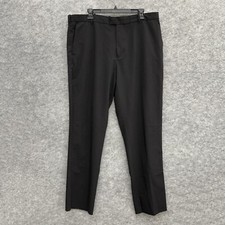 IZOD Men's Trousers Pants, Black, Size 38W x32L Straight, NEW