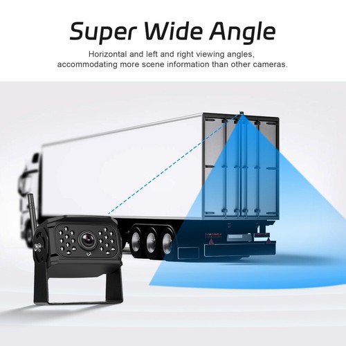 7" IPS Monitor Wireless Rear View Backup Camera X2 for Truck Trailer Bus Reverse - Picture 10 of 24