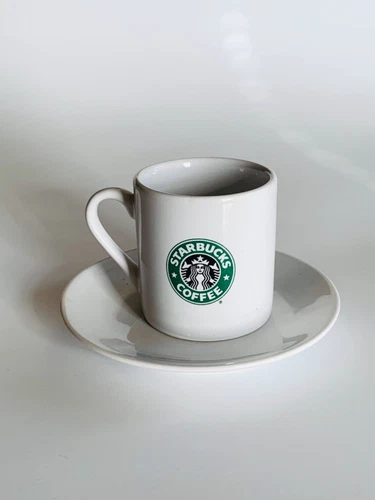 Starbucks Coffee Co Demitasse Cup and Saucer, Classic, Mini Cup, Espresso Cup