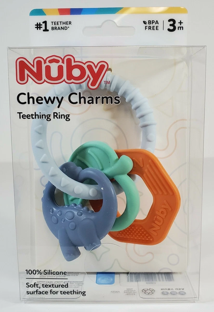 Soft Silicone Chewy Charms Teething Ring – Nuby