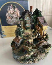 Classic Treasures Musical Mountain Cottage Water Fountain plays Music  SEE VIDEO