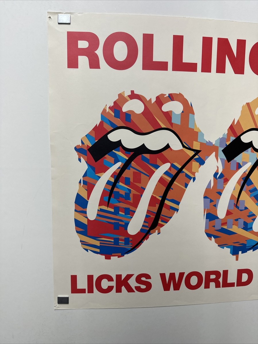 n*心様 THE ROLLING STONES EUROPEAN TOUR 19 ROLLING STONES Licks World Tour 2002-2003 Poster ORIGINAL 22”x34