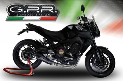 YAMAHA MT-09/FZ-09 2017/19 EXHAUST FULL SYSTEM FURORE NERO BY GPR EXHAUSTS ITALY