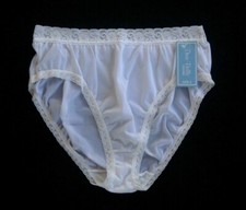 DIXIE BELLE 100 Nylon Hi-Cut White Brief Size 9/2XL
