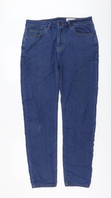 Denim & Co. Herren Jeans blau Baumwolle gerade Größe 32 in L32 in Regular Button