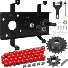 Mini Bike Jackshaft Assembly Cover Kit with 420 Red Chain for CT200U