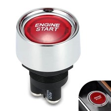 50A 12V Keyless One-Touch Start Switch, 3 Pin Engine Ignition Button Switch,