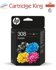 HP 308 2-Pack Black/Tri-color Original Ink Cartridge Combo for Envy 6120