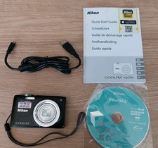 Nikon Coolpi 16MP Digital Camera S2750 6x Zoom coolpix s2700 + USB Charger CD