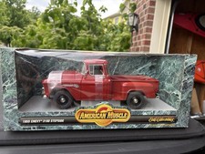 Ertl American Muscle 1:18 1955 Chevrolet 3100 Stepside Red Diecast Pickup Truck