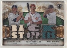 2015 Triple Threads Relic Combos Emerald 18/18 Brian McCann Mike Zunino 0c3