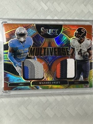 /25 Multi Color  - 2025 Select - Multiverse D'Andre Swift #MVJ-DST Tye Dye (MEM)