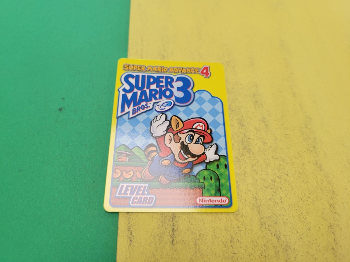 Vintage Super Mario Bros 3 Advance 4 Nintendo E-Reader Level Card