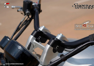 ''REACH'' OFFSET HANDLEBAR RISER FIT FOR ROYAL ENFIELD SUPER METEOR 650