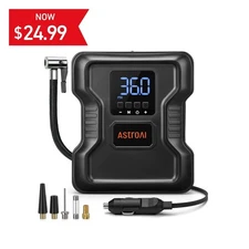 AstroAI JY1P160-12 Portable Air Pump 12V DC 150 PSI Tire Inflator