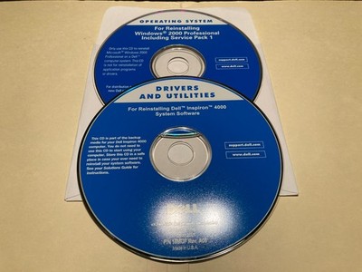 Microsoft Windows 2000 Professional OEM / DELL w/ 2x Product Keys