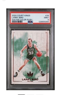 2024-25 Panini Court Kings Water Color Larry Bird #26 Ruby /149