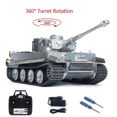 Full Metal HengLong 1/8 German Tiger I RC Tank RTR Model Armored