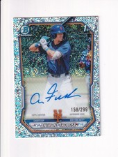 2026 Bowman CHROME SPECKLE REFRACTOR ANTHONY FROBOSE AUTO AUTOGRAPH 158/299