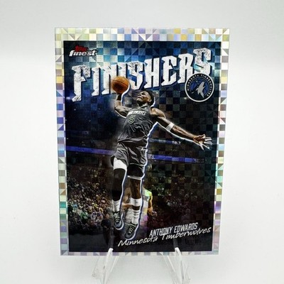 Topps 2025-26 Finest #FI-2 Anthony Edwards Finishers Minnesota Timberwolves Card