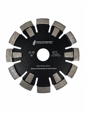 Diamant Frässcheibe mit V-Profil für harten Beton 16 mm