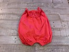 Girls Gap vintage eyelett romper size 3-6 months pink sleeveless  — photo 1