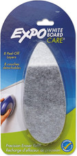 EXPO Precision-Point Whiteboard Eraser Pad Refills, 8 Peel-Off Layers, Replaceab
