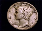1929-S  Mercury Dime, Very Good  Grade.