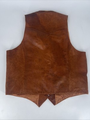 Vintage PIONEER WEAR, Melody 100% leather vest Cowboy Western Sz Vintage PIONEER WEAR, Melody 100% leather vest Cowboy Western Sz