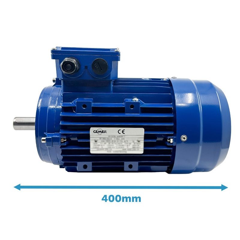 Moteur triphasé 4 KW bride B14 pour pompe industrielle et ventilation