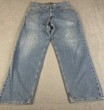 Levi's SilverTab Jeans Mens 34x34 Blue Baggy Y2K Streetwear Skater Distressed