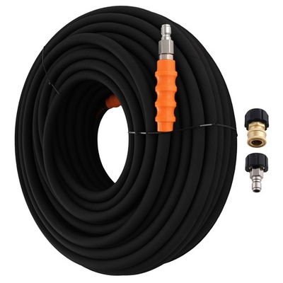#ad 200FT 4800PSI Pressure Washer Hose 3 8quot; for Generac Westinghouse Subaru Black $177.00