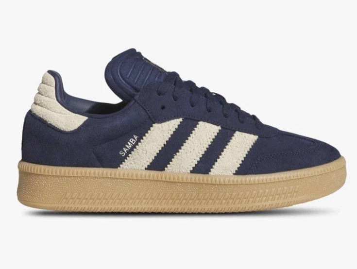 New Adidas Originals Samba XLG Indigo/Gum/Vanilla Sneakers Men’s Shoes Size 11