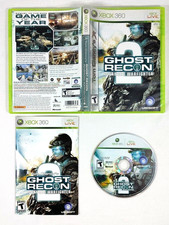 Tom Clancy's Ghost Recon Advanced Warfighter 2 Xbox 360 Game Disc Case & Manual