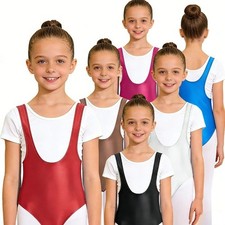Girls Unitard Skating Bodysuit Festival Jumpsuit Sports Leotard Gymnastics Show