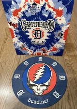 Detroit Tigers Grateful Dead Record Slip Mat, Comerica Park 2025 Giveaway, SGA