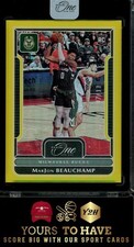 2021-22 Marjon Beauchamp Panini One and One Gold 07/10 Rookie SSP BUCKS