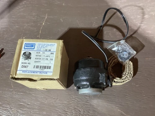 Fasco D567 115v Replacement Motor 16 Watt 1.1 Amp Rotation CCW RPM 1550
