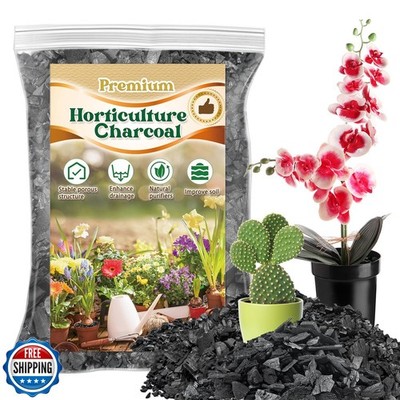 Horticultural Charcoal for Plants,Enhance Drainage and Improve Soil,Premium A