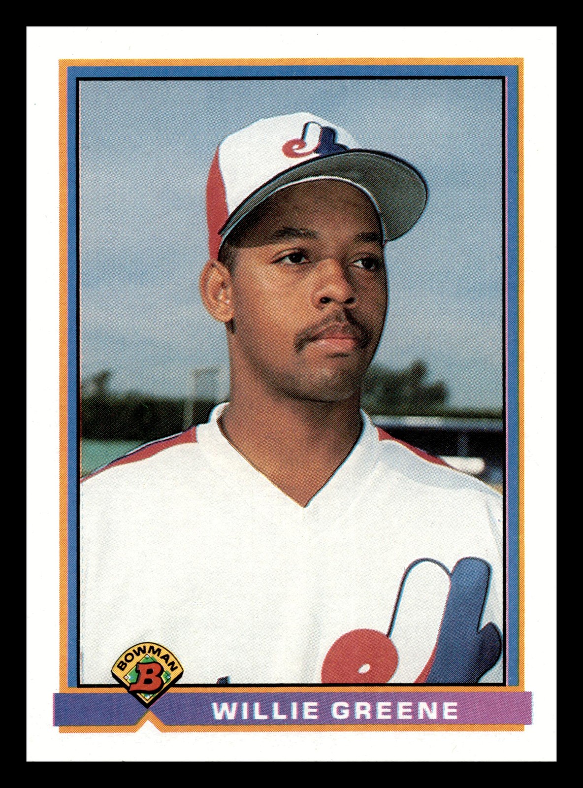 Willie Greene 1991 Bowman #448 Montreal Expos High Grade Centered Mint