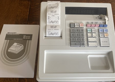 SHARP XE-A137 schwarz XE-A137 XEA137 Registrierkasse mit Handbuch Top Zustand