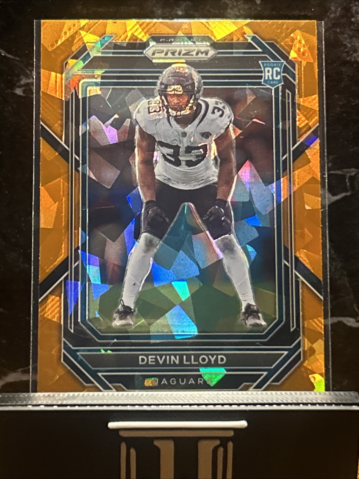 2022 Panini Prizm Devin Lloyd Orange Ice Prizm RC #376 - Jacksonville Jaguars SP
