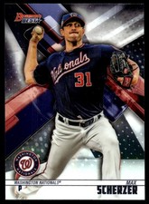 Max Scherzer 2018 Bowman's Best #63 Washington Nationals FREE SHIP AutographDen