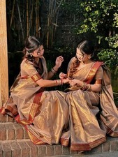 Jamdani Silk Cotton Saree Katan Saree For girls and Women without blouse PCS