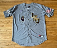 LSU Tigers Nike Baseball Jersey Mens L Cade Doughty #4 SEC Rare