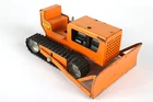 Vintage Tonka Bulldozer Pressed Steel Orange Construction Toy
