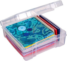 6953AB Clearview 6" X 6" Box Art  Craft Organizer, 1 Plastic Storage Case